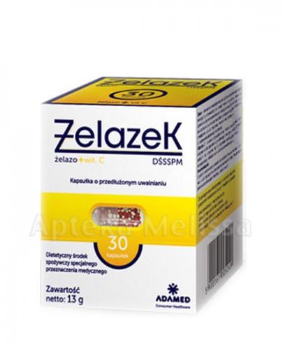 ŻELAZEK - 30 kaps. Data ważności: 2017.07.31 - Apteka internetowa Melissa