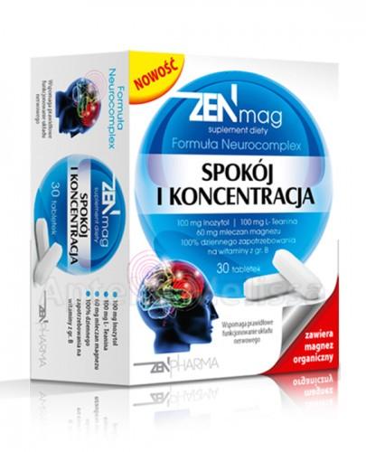 ZENMAG SPOKÓJ I KONCETRACJA - 30 tabl. - Apteka internetowa Melissa