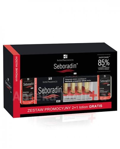 SEBORADIN MEN Szampon przeciw wypadaniu włosów - 200 ml + FORTE Kuracja w ampułkach - 14 amp. + Lotion przeciw wypadaniu włosów - 200 ml - Apteka internetowa Melissa