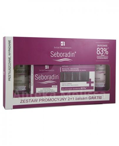 SEBORADIN NIGER Ampułki do włosów przetłuszczających się i skłonnych do wypadania 14 x 5,5 ml + Balsam - 200 ml + Szampon - 200 ml - Apteka internetowa Melissa