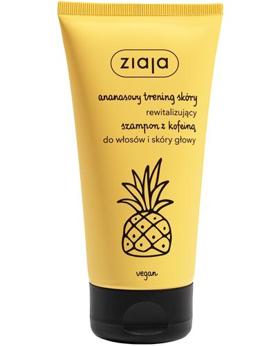  Ziaja Ananasowy trening skóry Rewitalizujący szampon z kofeiną, 160 ml  - Apteka internetowa Melissa  