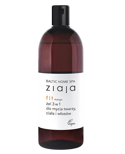 Ziaja Baltic Home Spa Fit Żel 3w1 do mycia twarzy, ciała i włosów mango - 500 ml - cena, opinie, właściwości