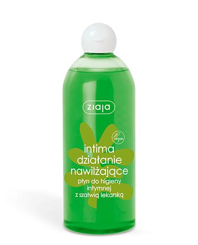 ZIAJA INTIMA Działanie nawilżające Płyn do higieny intymnej z szałwią lekarską, 500 ml, cena, wskazania, opinie