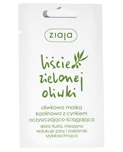 ZIAJA LIŚCIE ZIELONEJ OLIWKI Oliwkowa maska kaolinowa z cynkiem oczyszczająco-ściągająca - 7 ml - Apteka internetowa Melissa