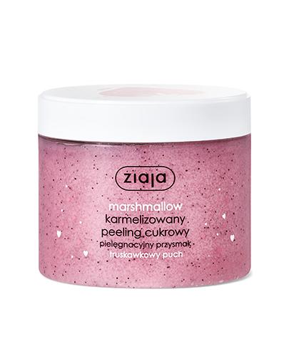 ZIAJA MARSHMALLOW Karmelizowany peeling cukrowy Truskawkowy puch - 300 ml