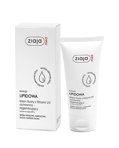 ZIAJA MED Kuracja Lipidowa Krem ochronno-regenerujący z filtrami UV - 50 ml - Apteka internetowa Melissa