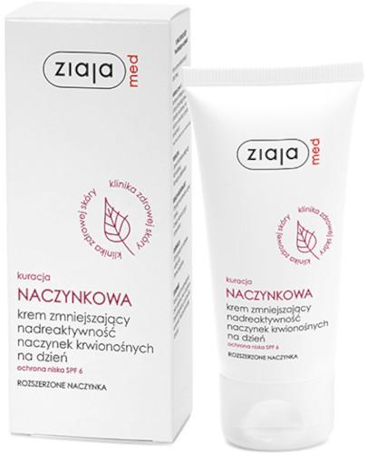 ZIAJA MED Kuracja naczynkowa. Krem zmniejszający nadreaktywność naczynek krwionośnych na dzień - 50 ml, cena, opinie, skład - Apteka internetowa Melissa