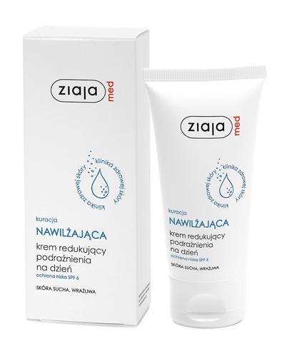 ZIAJA MED Kuracja nawilżająca. Krem redukujący podrażnienia na dzień SPF 6 - 50 ml - cena, opinie, skład - Drogeria Melissa