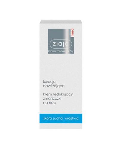 ZIAJA MED Kuracja nawilżająca. Krem redukujący zmarszczki na noc - 50 ml - Apteka internetowa Melissa