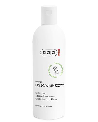 ZIAJA MED Kuracja Przeciwłupieżowa Szampon z piroktonianem olaminy i cynkiem - 300 ml - Apteka internetowa Melissa
