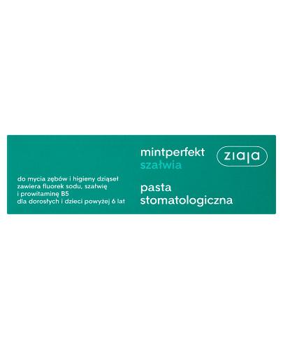  Ziaja Mintperfekt Szałwia Pasta stomatologiczna, 75 ml, cena, opinie, skład - Apteka internetowa Melissa  