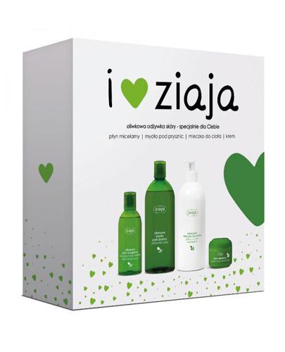ZIAJA OLIWKOWA ZESTAW Mydło pod prysznic + Mleczko do ciała + Krem + Płyn micelarny - 500 ml + 400 ml + 50 ml + 200 ml - Apteka internetowa Melissa