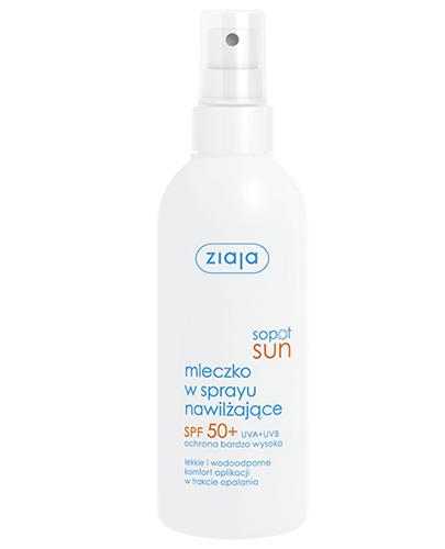 ZIAJA SOPOT SUN Mleczko w sprayu nawilżające do opalania SPF50+ - 170 ml