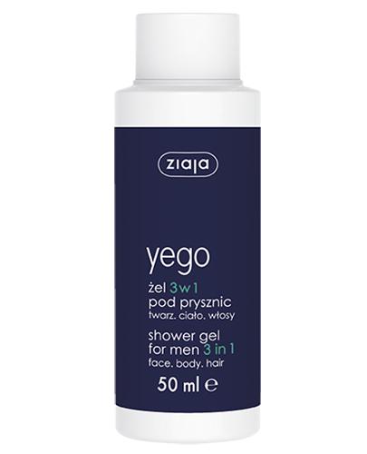 ZIAJA TRAVEL SIZE YEGO Żel 3w1 pod prysznic do twarzy, ciała i włosów - 50 ml - Apteka internetowa Melissa