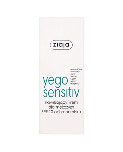 ZIAJA YEGO SENSITIV Krem nawilżający dla mężczyzn SPF10 - 50 ml