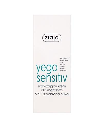  ZIAJA YEGO SENSITIV Krem nawilżający dla mężczyzn SPF10 - 50 ml - Apteka internetowa Melissa  