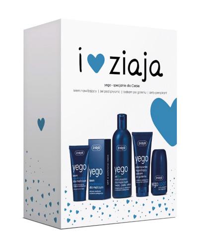 ZIAJA YEGO ZESTAW Krem nawilżający 50 ml + Żel 3 w 1 pod prysznic 300 ml + Balsam po goleniu 75 ml +Anty-perspirant 60 ml - Apteka internetowa Melissa