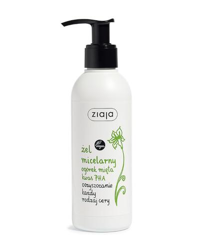 ZIAJA Żel micelarny ogórek mięta kwas PHA- 200 ml
