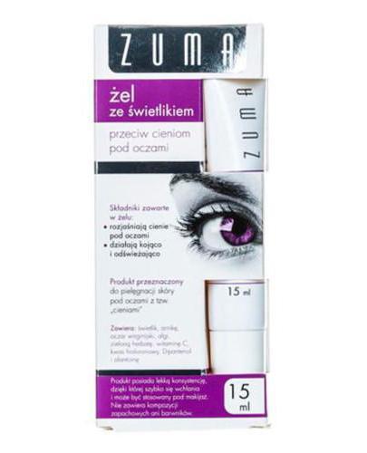 ZUMA Żel ze świetlikiem przeciw cieniom pod oczami - 15 ml - Apteka internetowa Melissa
