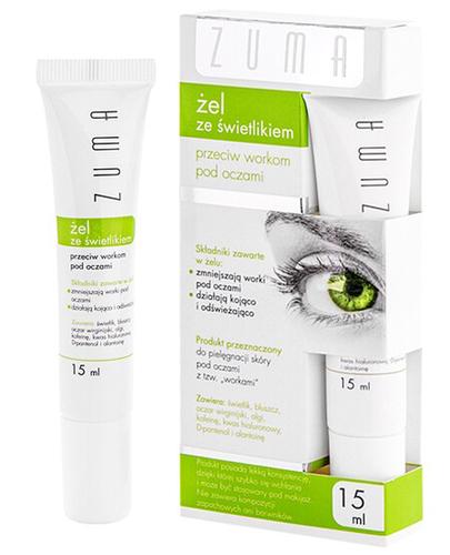 ZUMA Żel ze świetlikiem przeciw workom pod oczami - 15 ml