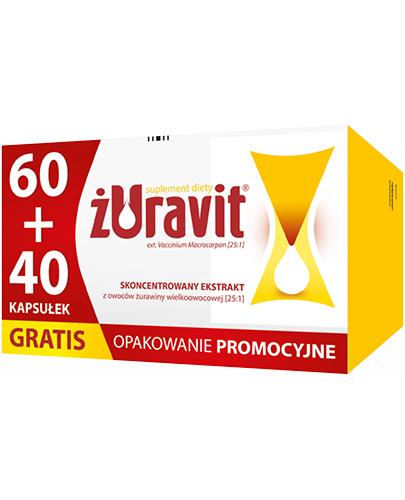 Żuravit, kapsułki miękkie, 60 sztuk + 40 sztuk
