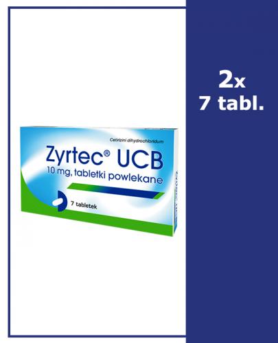  ZYRTEC UCB 10 mg - 2 x 7 tabl. - Apteka internetowa Melissa  