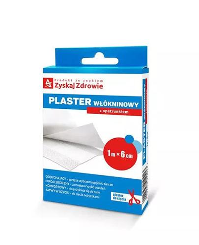 ZYSKAJ ZDROWIE Plaster włókninowy z opatrunkiem 1m x 6 cm - 1 szt.
