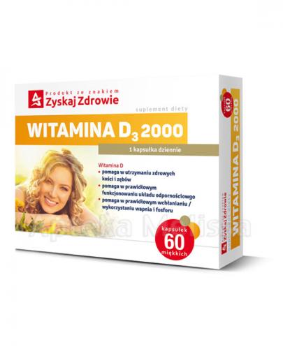 Zyskaj Zdrowie Witamina D3 2000 60 Kaps